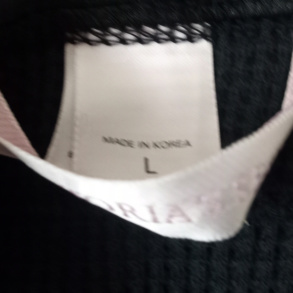 Victoria's Secret Dark Grey Thermal Cardigan Sweater w/ Bell Sleeves-Size: Large - Picture 7 of 10